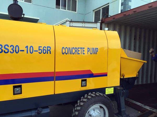 trailer mounted concrete pump