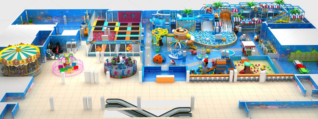 Indoor soft playground equipment